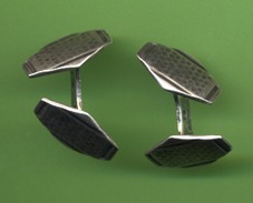 ANCIENS BOUTONS MANCHETTES -  " Double Bouton "  - ARGENT ?   -   2 Poinçons - Manchetknopen & Boordknopen