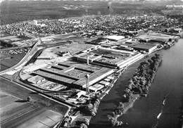 78-POISSY- LES USINES SIMCA AUTOMOBILES A POISSY , VUE GENERALE AERIENNE - Poissy