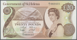 St. Helena: 20 Pounds ND(1981-86) P. 10, In Condition: UNC. - Saint Helena Island