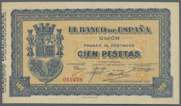 Spain / Spanien: 100 Pesetas 1937 P. S580 In Condition: XF+ To AUNC. - Altri & Non Classificati