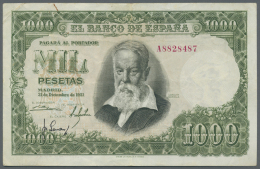 Spain / Spanien: 1000 Pesetas 1951 P. 143a In Condition: F+. - Altri & Non Classificati