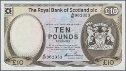 Scotland / Schottland: The Royal Bank Of Scotland PLC 10 Pounds 1985 P. 343a With A Light Center Fold And A Light Corner - Altri & Non Classificati