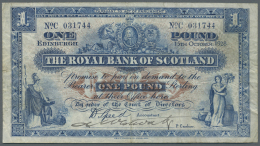 Scotland / Schottland: The Royal Bank Of Scotland 1 Pound 1928 P. 321 In Condition: F. - Altri & Non Classificati