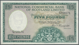 Scotland / Schottland: National Commercial Bank Of Scotland Limited 5 Pounds 1961 P. 270 In Condition: VF+. - Altri & Non Classificati