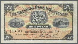 Scotland / Schottland: 1 Pound 1943 P. 258b In Condition: VF-. - Autres & Non Classés