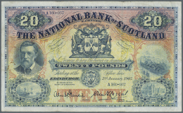 Scotland / Schottland: The National Bank Of Scotland Limited 20 Pounds 1945 P. 260c, 2 Stronger Vertical And One Stronge - Autres & Non Classés