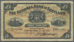 Scotland / Schottland: 1 Pound 1928 P. 256 In Condition: F-. - Autres & Non Classés