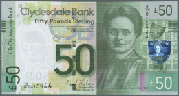 Scotland / Schottland: Clydesdale Bank PLC 50 Pounds 2209 P. 229L, In Crisp Original Condition: UNC. - Altri & Non Classificati