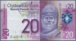 Scotland / Schottland: Clydesdale Bank PLC Set Of 3 Notes Containing 5, 10 And 20 Pounds 2009 P. 229 I,J,K, All In UNC C - Altri & Non Classificati