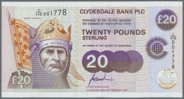 Scotland / Schottland: Clydesdale Bank Plc 20 Pounds 1997 P. 227 In Condition: UNC. - Altri & Non Classificati