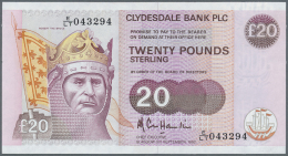 Scotland / Schottland: Clydesdale Bank PLC 20 Pounds 1992 P. 220a Crisp Original, Just At Left Border Slight Scratch Of - Autres & Non Classés