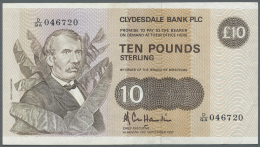 Scotland / Schottland: Clydesdale Bank Plc 10 Pounds 1987 P. 213c In Condition: VF-. - Altri & Non Classificati