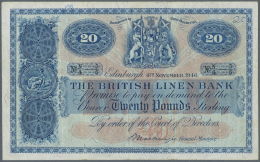 Scotland / Schottland: 20 Pounds 1946 P. 159b, 3 Vertical And 1 Horizontal Fold, Handling In Paper Due To Circulation, L - Altri & Non Classificati