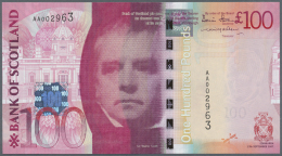 Scotland / Schottland: Bank Of Scotland 100 Pounds 2007 P. 128 In Crisp Original Condition: UNC. - Other & Unclassified