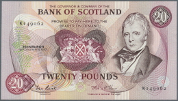 Scotland / Schottland: Bank Of Scotland 20 Pounds 1987 P. 114e In Crisp Original Condition: UNC. - Autres & Non Classés