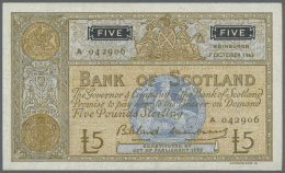 Scotland / Schottland: 5 Pounds 1963, P.106a In AUNC - Altri & Non Classificati