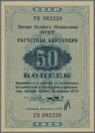 Russia / Russland: USSR Lager Geld OGPU, United State Political Administration, 50 Kopeeks 1929 Sign. Bokii-II, P. NL, R - Russie