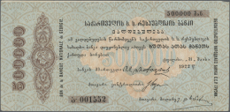 Russia / Russland: 500.000 Rubles 1922 P. S737, Used With Folds And Light Staining, No Holes Or Tears, Condition: VF. - Russie