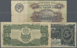 Russia / Russland: Set With 3 Banknotes Isuue 1923/1925 Conatining 15.000 Rubles 1923, 3 Rubles 1925 And 5 Rubles 1925, - Russia