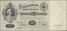 Russia / Russland: Set With 4 Banknotes Series 1898 Conatining 100 Rubles 1898 With SignatureTimashev & Brut P.5b, 1 - Russia