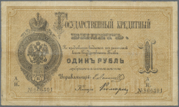 Russia / Russland: 1 Ruble 1872, P.A41, Nice And Still Attractive Note With Slightly Toned Paper, Several Folds And Smal - Russia