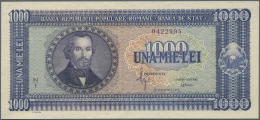 Romania / Rumänien: 1000 Lei 1950 P. 87 (one Vertical Bend) In Condition: XF+. - Romania