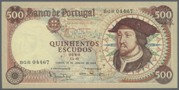 Portugal: 500 Escudos 1966 P. 170a In Condition: UNC. - Portugal