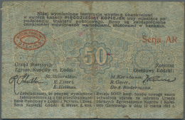 Poland / Polen: Komitet  GieÅ‚dowy  Åódzski 50 Kopeks 1915 K.19.48.4 In Conditoin: VG To F-. - Pologne