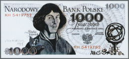 Poland / Polen: Narodowy Bank Polski, Large Size Uniface Essay Of Front And Back For The 1000 Zlotych , Originally Signe - Pologne