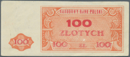 Poland / Polen: Narodowy Bank Polski 100 Zlotych ND(1948), P.NL, Not Issued Essay, Printed On Normal Paper In Very Nice - Pologne