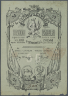 Poland / Polen: Poland National Liberation Committee - London, Notgeld 1848-1849, 50 Zlotych, Interesting Item, Stronger - Pologne