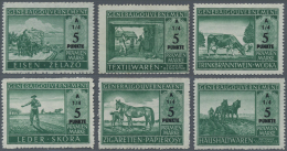 Poland / Polen: Set With 6 "Prämienmarken" Issued By The Generalgouvernement In Poland During The War, For Iron, Vo - Pologne