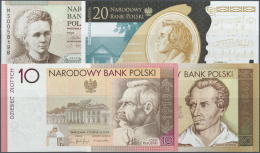 Poland / Polen: Set Of 4 Notes Containing All Commemorative Issue Notes Of 10 And 20 Zlotych P. 179-187 All In Condition - Pologne