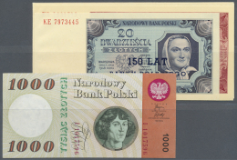 Poland / Polen: Set Of 3 Notes Containing 1000 Zlotych 1965 P. 141 (VF-) And A Special Booklet With P. 137 And 137 (20 A - Polonia