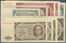 Poland / Polen: Set Of 9 Notes Containing 2 Zl. 1948 P. 134 (aUNC), 5 Zl. 1948 P. 135 (F), 2x 10 Zl. 1948 P. 136 (VF, F) - Polonia