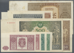 Poland / Polen: Set Of 9 Notes Containing 1000 Zl. 1945 P. 120 (F- To F), 500 Zl 1946 P. 121 (F), 1000 Zl 1946 P. 122 (F - Polonia