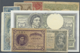 Poland / Polen: Set Of 11 Notes Containing 10 Groszy 1924 P. 44 (F), 20 Groszy 1924 P. 45 (F), 50 Groszy 1924 P. 46 (F-) - Polonia