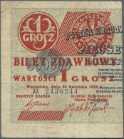 Poland / Polen: 1 Grosz 1924 P. 42a In Condition: F. - Polonia