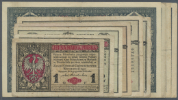 Poland / Polen: Set Of 10 Notes Containing 1 Marka 1917 P. 8 (F), 2 Marki 1917 P. 9 (F-), 5 Marek 1917 P. 10 (F), 10 Mar - Poland