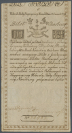 Poland / Polen: 10 Zlotych 1794 P. A2, Used With Folds, Minor Border Tears, Condition: F+. - Polonia