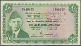 Pakistan: 10 Rupees ND(1970-71) Issue For Pakistani Haj Pilgrims In Saudi Arabia, P.R3, Highly Rare Note In Excellent Co - Pakistan