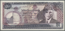 Pakistan: 50 Rupees ND P. 40 With Error Print, Parts Of The Back Side Print Have Been Printed Also On The Front (not Mir - Pakistan