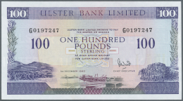 Northern Ireland / Nordirland: 100 Pounds 1990 P. 334a, Ulster Bank Limited, Only A Very Light Dint At Upper Right, Cond - Other & Unclassified