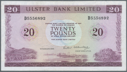 Northern Ireland / Nordirland: 20 Pounds 1988 P. 328c, Ulster Bank Limited, Light Folds And Creases In Paper, No Holes O - Other & Unclassified