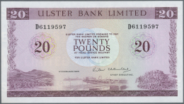 Northern Ireland / Nordirland: 20 Pounds 1988 P. 328c, Light Dint At Right, Condition: AUNC. - Other & Unclassified