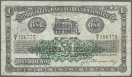 Northern Ireland / Nordirland: 1 Pound 1946 P. 235b, Provincial Bank Of Ireland Limited, Used With Folds And Creases, A - Autres & Non Classés