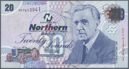 Northern Ireland / Nordirland: Set Of 2 Notes Containing 10 And 20 Pounds 2005 P. 206a, 207a, Both In Condition: UNC. (2 - Altri & Non Classificati