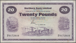 Northern Ireland / Nordirland: 20 Pounds 1981 P. 190b, Northern Bank Limited, Used With Several Folds And Light Staining - Altri & Non Classificati