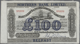 Northern Ireland / Nordirland: 100 Pounds 1919 P. 177, Northern Bank Limted, Never Folded, No Holes Or Tears, Just 2 Lig - Altri & Non Classificati