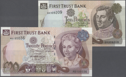 Northern Ireland / Nordirland: Set Of 2 Different Notes Containing 10 Pounds 1998 P. 136a (UNC) And 20 Pounds 2007 P. 13 - Autres & Non Classés